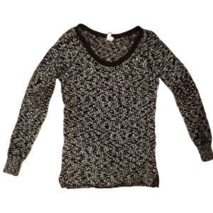 Free People marled scoop neck knit sweater XS